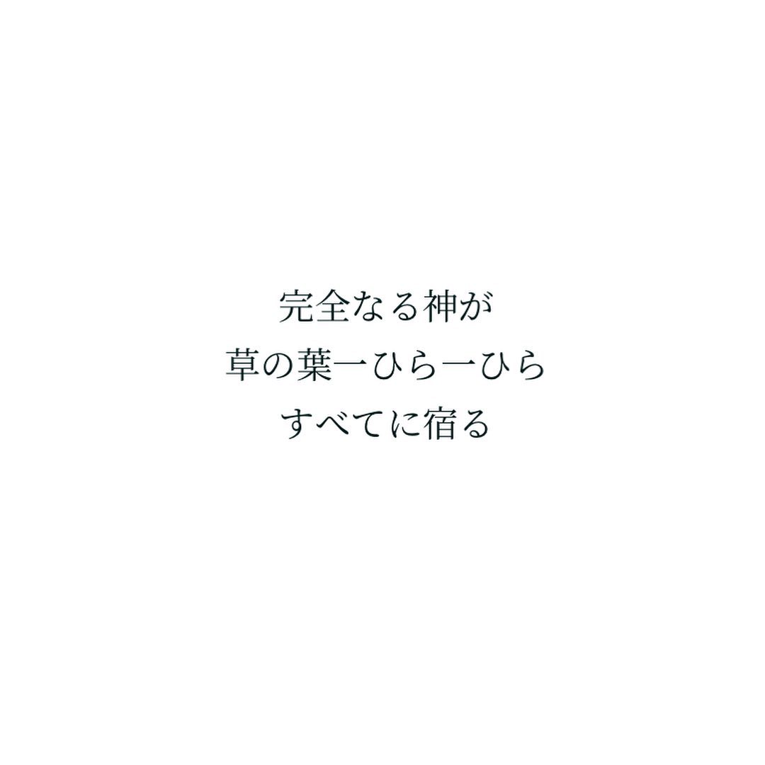 完全なる神が草の葉一ひら一ひらすべてに宿る-エリアス・ヒックス The fulness of the godhead dwelt in every blade of grass.-Elias Hicksまたあした。